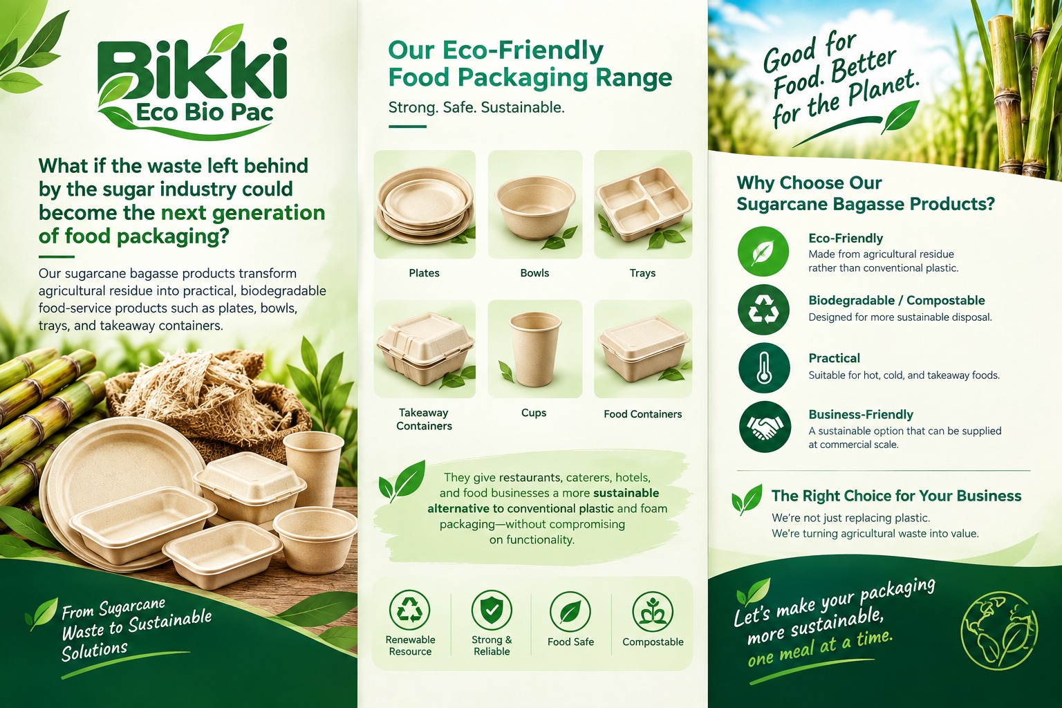 Bikki Eco Bio Pac product range brochure
